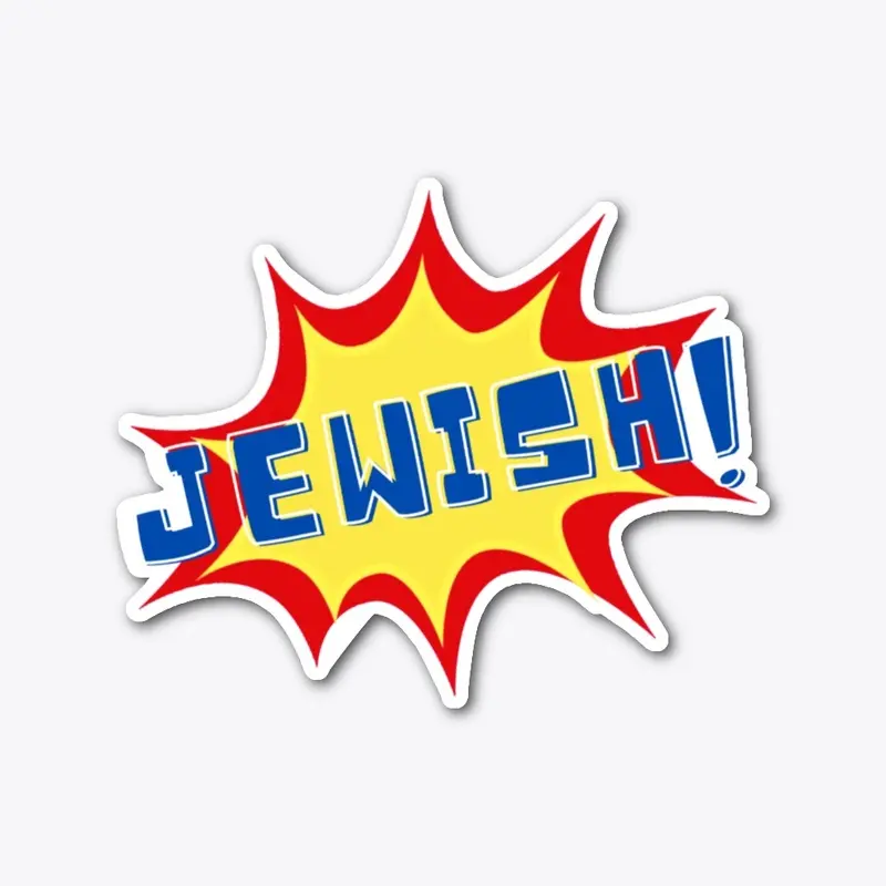 Jewish Pow Die Cut Sticker