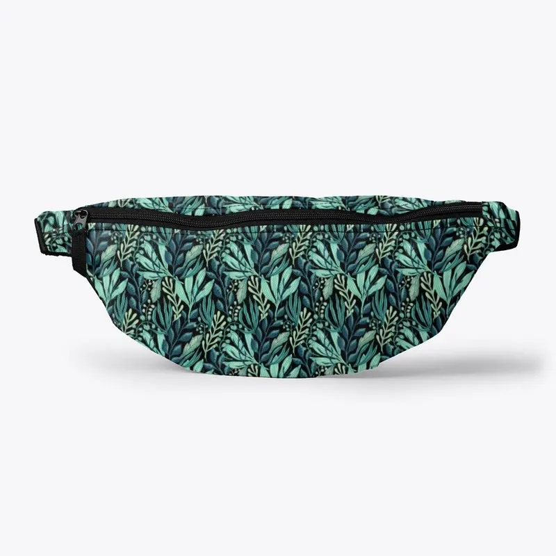 Green Leaves Fanny Pack