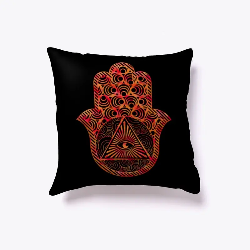 Hamsa Hand Evil Eye Pillow