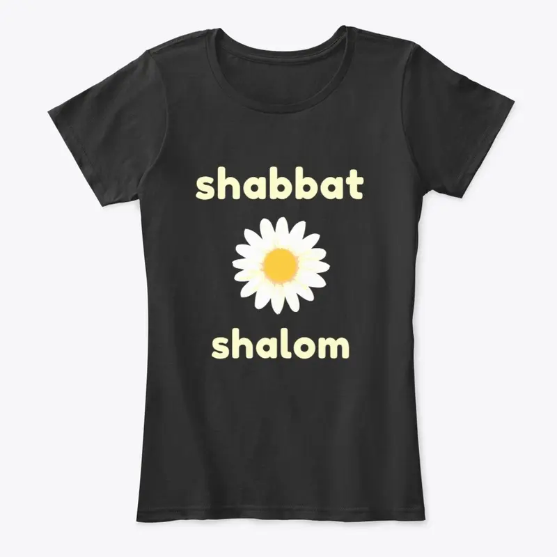 Shabbat Shalom Flower T-Shirt